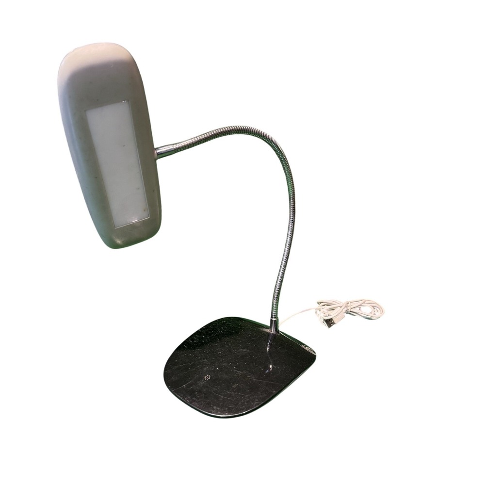 Hastings Home 18in Adjustable Black Touch LED Desk Lamp USB Powered Gooseneck
